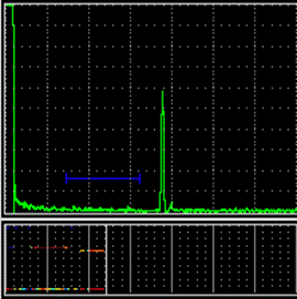 A-scan+ B-scan универсального ЭМА дефектоскопа EMACON-01