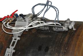 Многоканальный ультразвуковой дефектоскоп общего назначения УД4-94-ОКО-01 используется для контроля трубы